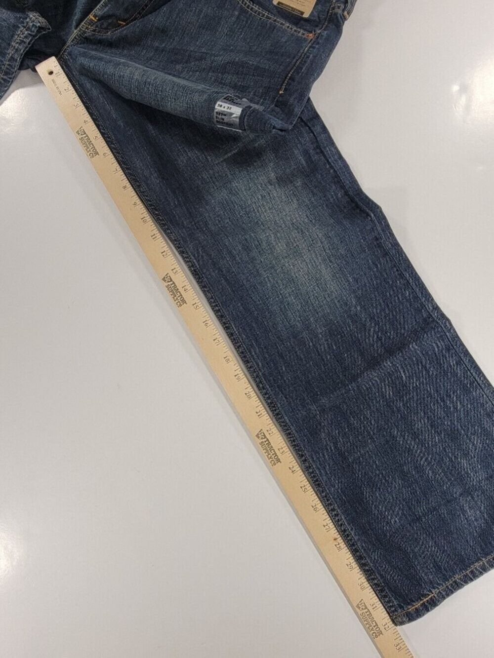 NEW Men's Levi's 527 Slim Bootcut Jeans 38x32 Blue Medium Wash 100% Cotton NWT - Picture 10 of 12